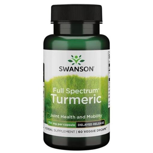 SWANSON FS Turmeric - opónione wch³an. 750mg 60k